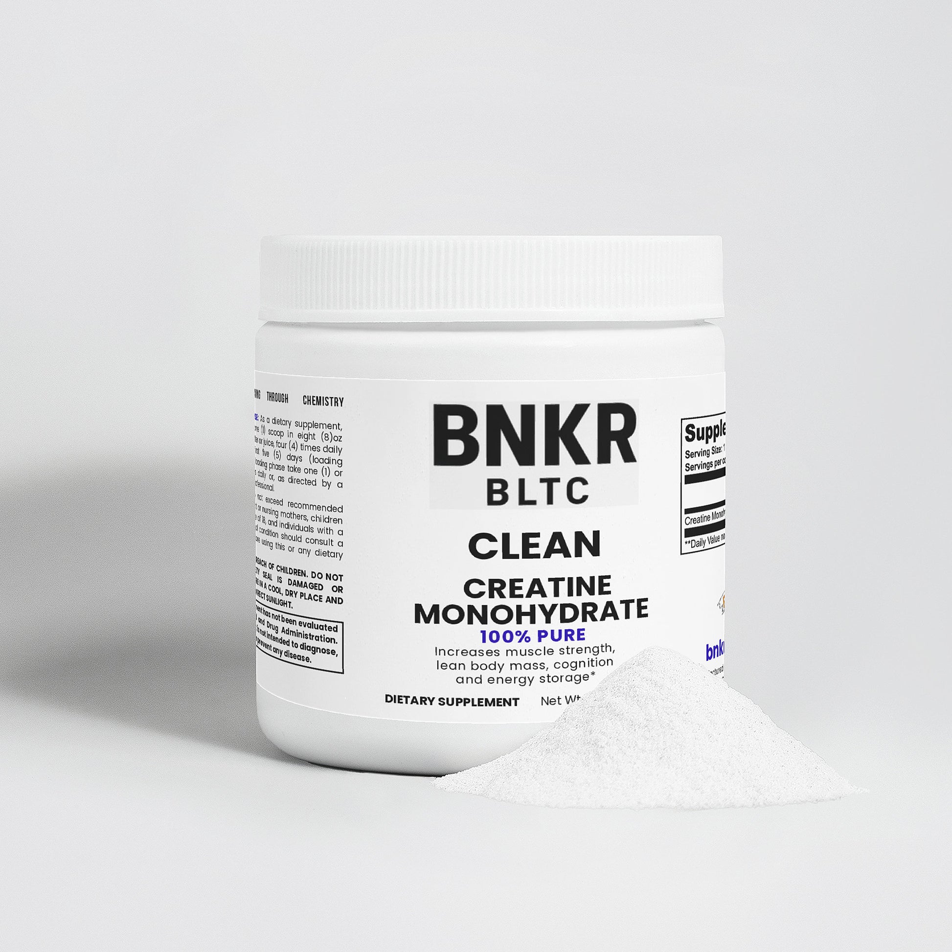 BNKR Clean 100% Creatine Monohydrate