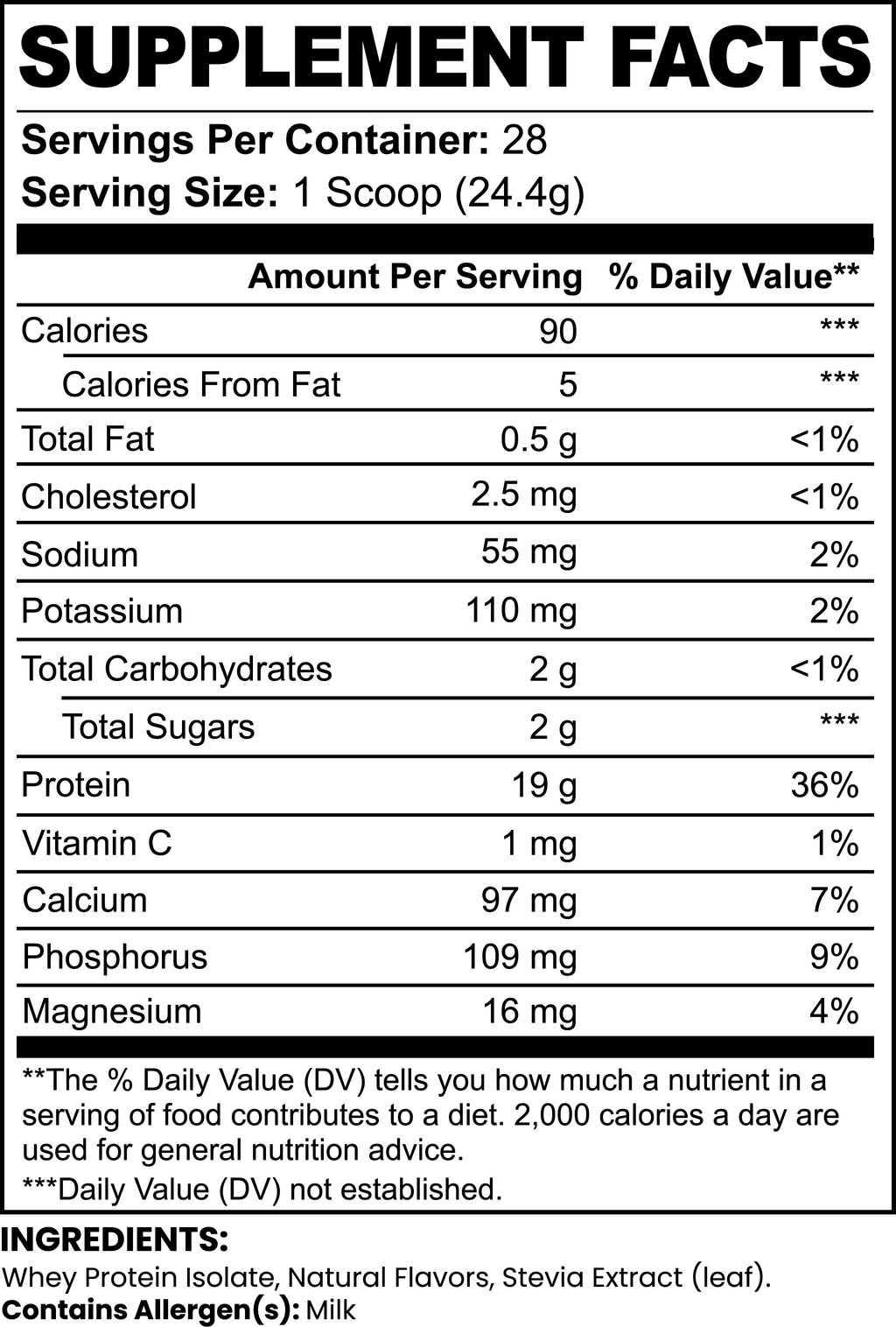 BNKR Clean 100% Whey Isolate (Vanilla Cream)